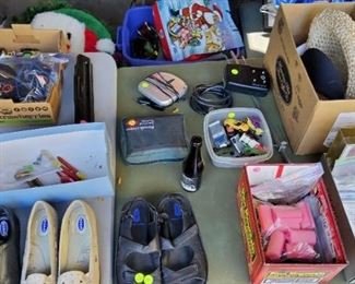 Wallets, Old Fishing, 2 Pair New Shoes Size 9M & 1 New Pair Sandals Size 8 or 8 1/2, Sun Hat, Visors