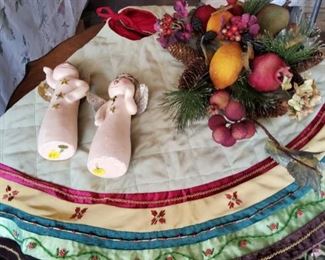 Beaded Tree Skirt, Angels and more