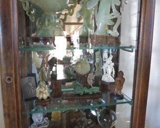 Selection of Carved Jade, Bone, etc.