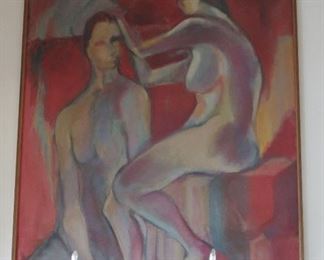 "Covid Cut" Large Painting by Paul D. Cooper