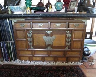 One of Two Stacking Vintage Tonsus with Brass Fittings