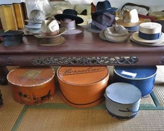 Vintage Men's Hats & Hat Boxes