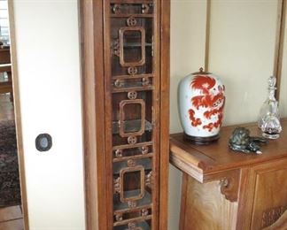 Antique Pair of Ming Dynasty Pierced Narrow Cabinets