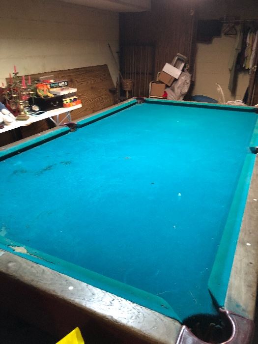 Pool Table purchased from Atlanta Pool Hall in '60's