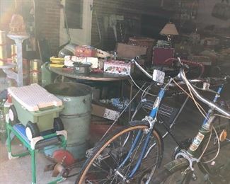 Several Old Bicycles