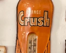 Vintage Orange Crush Thermometer sign