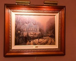 Thomas Kinkade print on Canvas