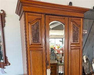 Mirror Front Armoire [77" H x 40" W x 17.5" D]