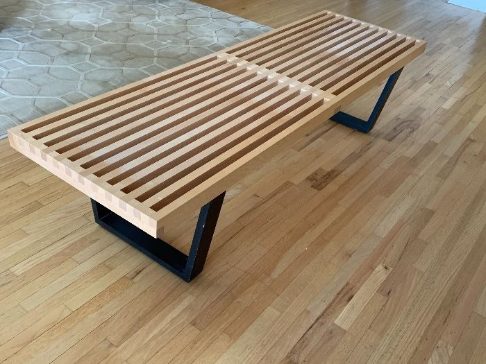 George Nelson Platform Bench for Herman Miller. Measures 5’ long and about 18.5” wide and 14.5” h