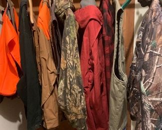 Hunting vests and jackets, sizes 2X-5X