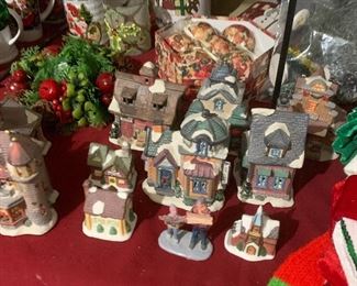 Christmas village figurines