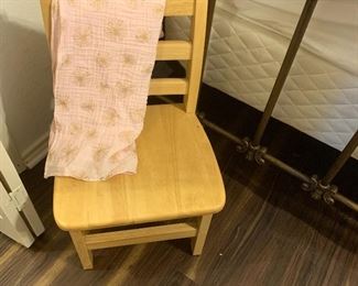 Simple wooden chair