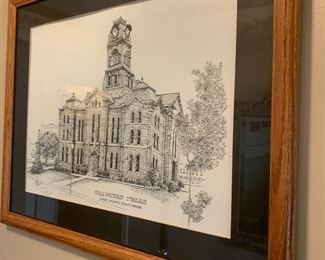 Hood Co. courthouse drawing