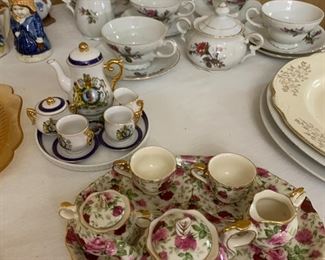 Multiple tea sets