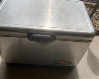 Stainless Coleman cooler