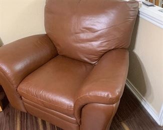 Leather recliner