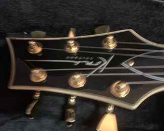 Kona hollow body guitar with case