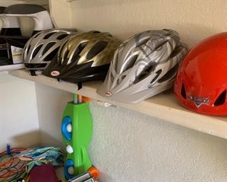 Kids helmets and toys