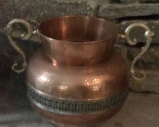 Vintage copper pot, imported from Spain.