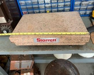 Starrett Crystal Pink Surface Plate 18"x12"x4".  Good condition. Calibration 2-01-96 Grade B