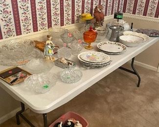 Antique dishes and serving pieces 