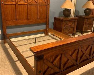 Stunning Queen Bedroom Suite: Bed Frame, Dresser w Mirror and Nightstands