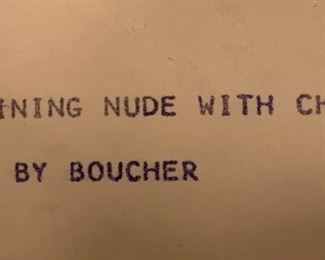 "Reclining Nude with Child" by Boucher