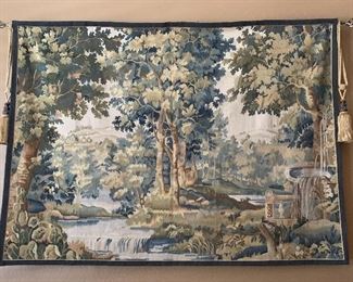 Tapestry Handmade Needlepoint French Countryside 4' x 5' took 3 years to make