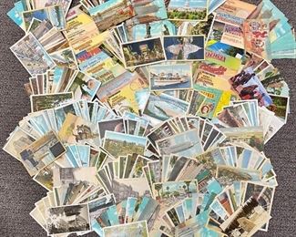 Vintage Postcard lot, well over 400 postcards from all over the USA
