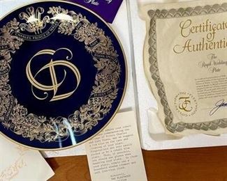 The Royal Wedding Plate Fleetwood Collection Prince Charles Lady Diane