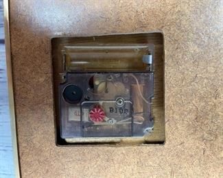 Bentley car interior print with battery operated clock