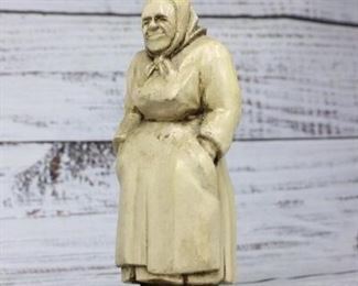 Vintage Elderly Lady Figurine