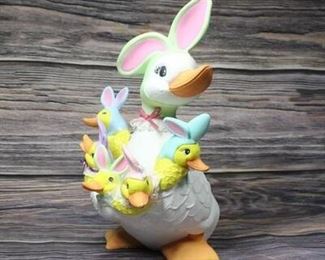 Vintage Pottery Mother Goose Easter Decoration