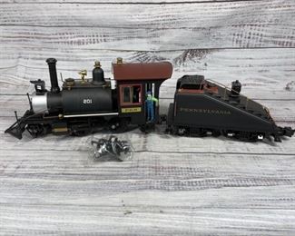 G scale Rogers steam locomotive train sound tender Pennsylvania railroad