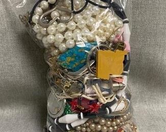 Mixed Bag of Jewelry missing stones, broken, or mismatched pieces