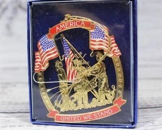 America united we stand ornament