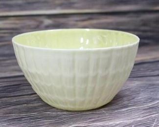 Vintage Belleek Porcelain Yellow Shell Bowl