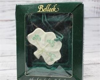 Vintage Belleek Fine Parian China Kylemore Tree Ornament