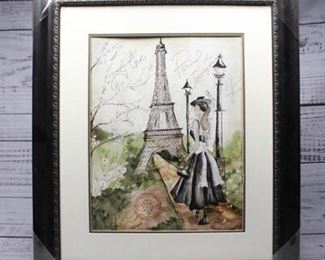 Springtime in Paris Framed Artwork