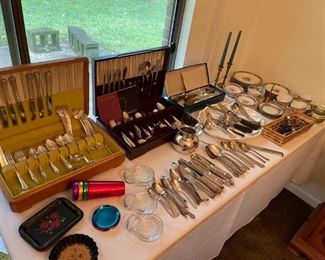 Two sets of fine Silver Plated flatware. 