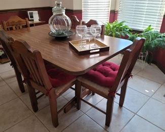 Kitchen table with six chairs
