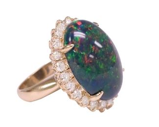 11.2ct Opal 1.2ct DM Ring