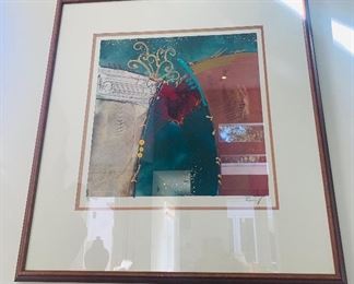Framed Original Painting by Kamy Deljou