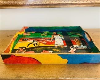 Hand Painted Serving Tray