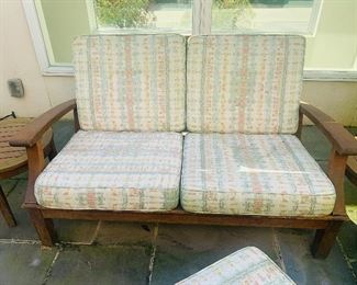 Teak Outdoor Love Seat