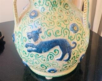 Italian Decorative Pottery Jar