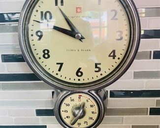 Vintage, German Wall Clock and Timer