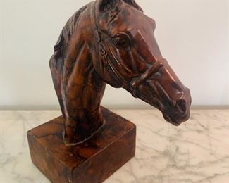 Burl Wood Horse Figurine