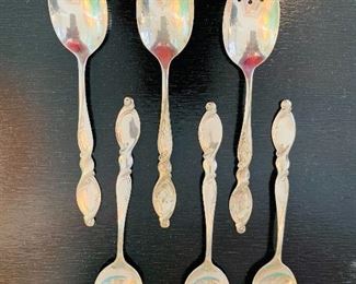 Set of 6 Sterling Ice Cream Spoons