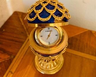 Faberge Imperial Egg with Hidden Clock